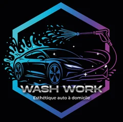 Logo Wash Work, esthétique automobile à Quaregnon